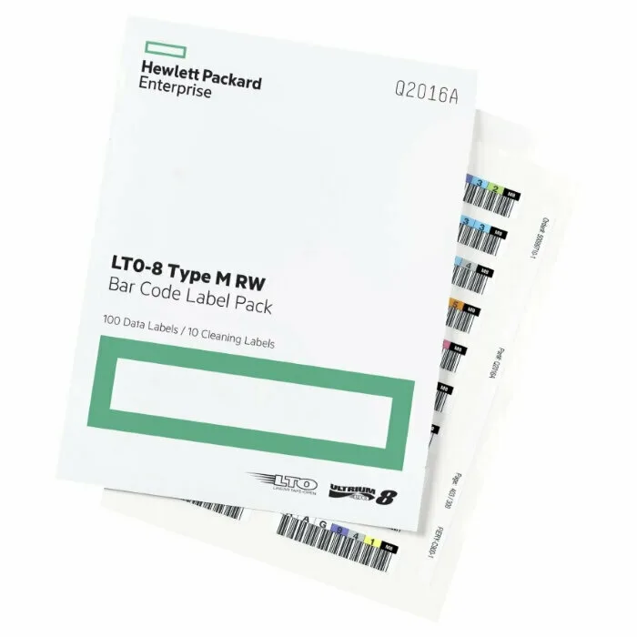Этикетки со штрих-кодом HPE Q2015A LTO-8 Ultrium RW (Q2015A) Этикетки со штрих-кодом HPE Q2015A LTO-8 Ultrium RW (Q2015A)