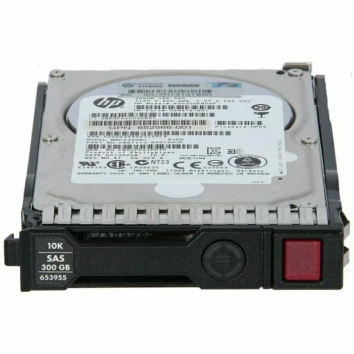 Жесткий диск HPE 300GB SFF SAS HDD (для Gen 8/9) (653955-001B) Жесткий диск HPE 300GB SFF SAS HDD (для Gen 8/9) (653955-001B)