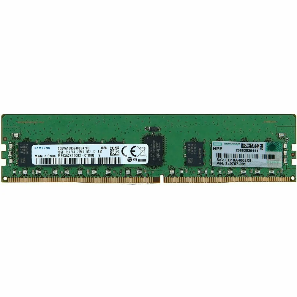 Модуль памяти HPE 16 Гб DDR4-2666 МГц (для Gen10) (850880-001B) Модуль памяти HPE 16 Гб DDR4-2666 МГц (для Gen10) (850880-001B)