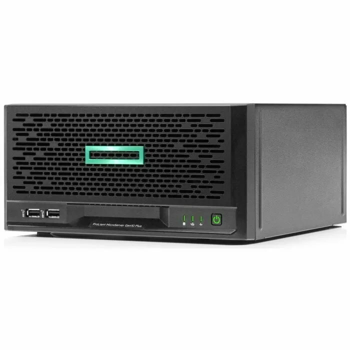 Сервер HPE ProLiant MicroServer Gen10 Plus UMT/ Xeon E-2224/ 16GB/ S100i/ 1TB (up 4LFF)/ noODD/ iLOStd/ 4x 1GbE/ 1x 180W (NHP) (P18584-421)