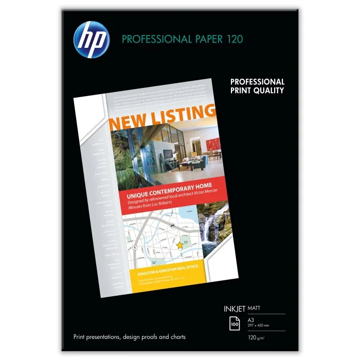 Профессиональная фотобумага HP матовая (120г/м2, A3 /100л.) (Q6594A) Профессиональная фотобумага HP матовая (120г/м2, A3 /100л.) (Q6594A)