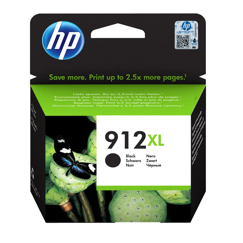 Картридж струйный HP 912XL увеличенной емкости черный (825 стр. для HP OfficeJet 801x/802x) (3YL84AE)