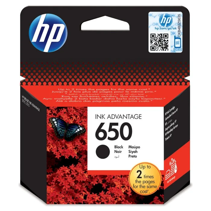 Картридж HP 650 черный, 360 страниц (CZ101AE) Картридж HP 650 черный, 360 страниц (CZ101AE)