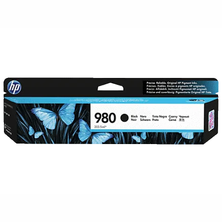 HP 980, Оригинальный струйный картридж HP, Черный, 10000 стр (D8J10A) HP 980, Оригинальный струйный картридж HP, Черный, 10000 стр (D8J10A)