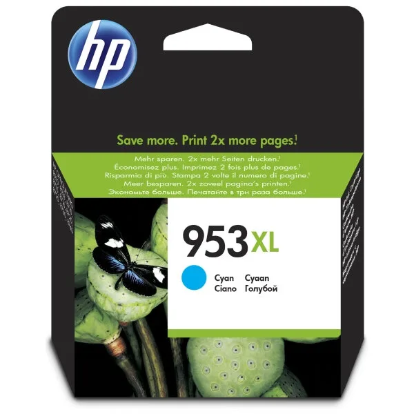 Картридж HP 953XL, Голубой / 1600 страниц (F6U16AE)