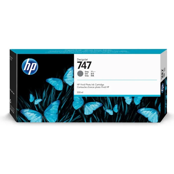 Картридж HP 747 DesignJet, 300 мл, серый (P2V86A)