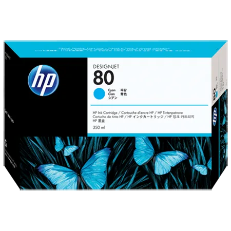 Картридж HP 80 Голубой cтруйный 350 мл (C4846A)