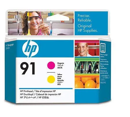 HP Печатающая головка HP 91 пурпурная и желтая (C9461A)