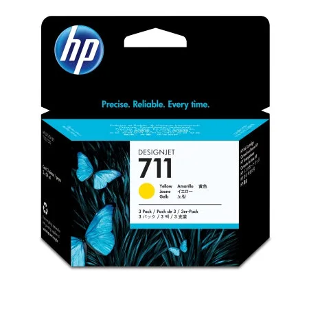 Картриджи HP 711 с желтыми чернилами 29 мл, 3 шт. в упаковке (CZ136A) Картриджи HP 711 с желтыми чернилами 29 мл, 3 шт. в упаковке (CZ136A)