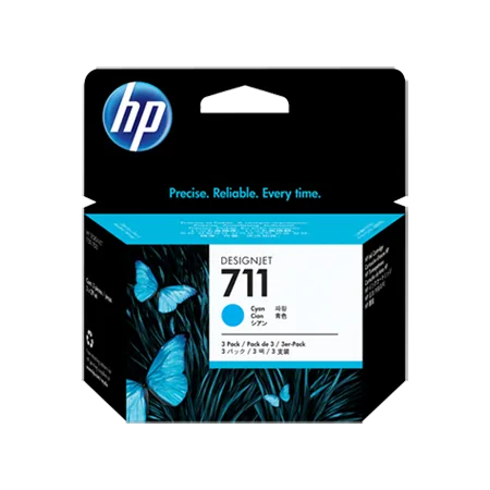 Картриджи HP 711 с голубыми чернилами 29 мл, 3 шт. в упаковке (CZ134A)