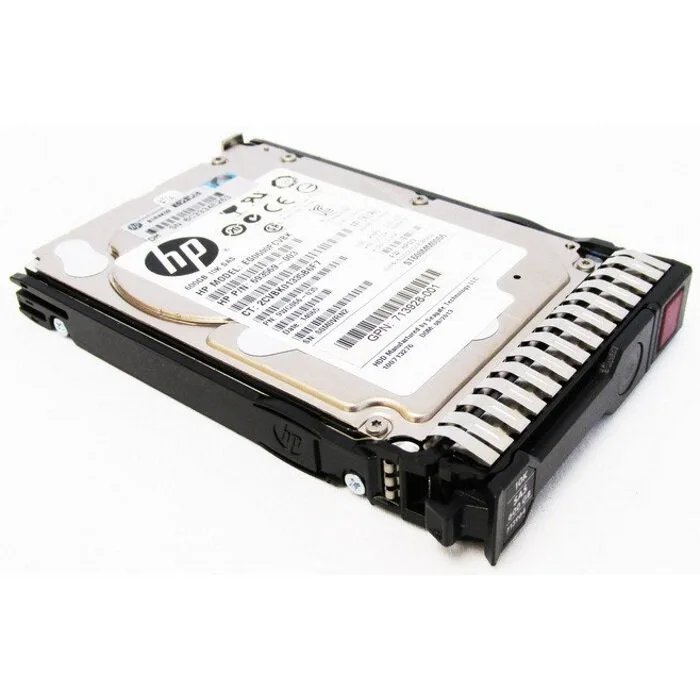 Жесткий диск для серверов HPE 600 Гб SFF, SAS, 10K, 6G, SC (для Gen8/ Gen9 и новее, аналог 653957-001) (653957-001B)