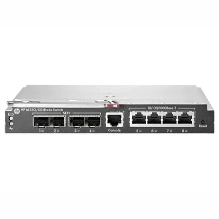 HP Ethernet Blade Switch 6125G/ XG, 16х1Gb downlinks, 4x1Gb (RJ45), 4xSFP/ SFP+ (1Gb/ 10Gb/ IRF), 1xMang (RJ45) (658250-B21) HP Ethernet Blade Switch 6125G/ XG, 16х1Gb downlinks, 4x1Gb (RJ45), 4xSFP/ SFP+ (1Gb/ 10Gb/ IRF), 1xMang (RJ45) (658250-B21)