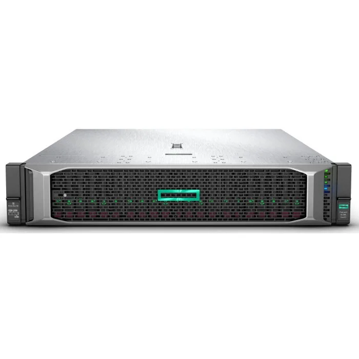 Сервер HPE Proliant DL385 Gen10/ 2x AMD EPYC 7451/ 64GB/ P408i-aFBWC+Exp (2Gb/RAID 0/1/10/5/50/6/60)/ noHDD(24 SFF)/ noODD/ iLOadv/ 6HP Fans/ 4x 1GbE/ 2x 10/25 Gb SFP/ EasyRK + CMA/ 2x 800w (878724-B21)