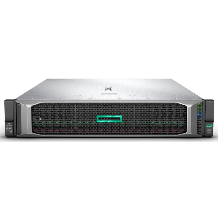 Сервер HPE Proliant DL385 Gen10/ 2x AMD EPYC 7451/ 64GB/ P408i-aFBWC (2GB/ RAID 0/1/10/5/50/6/60)/ noHDD (8/up 24+6 SFF)/ DVD-RW/ iLOadv/ 6 HP Fans/ 4x 1GbE/ 2x 10/25 GbSFP/ EasyRK+CMA/ 2x 800w (878722-B21)