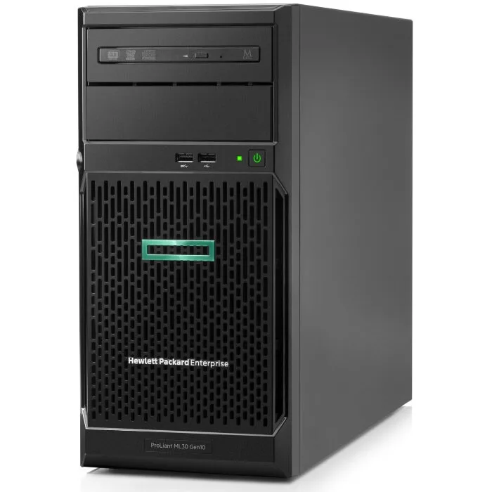 Сервер HPE ProLiant ML30 Gen10/ Xeon E-2124/ 8GB/ B140i (ZM/RAID 0/1/10/5)/ noHDD(up 4 LFF)/ noODD/ iLOstd (no port)/ 1NHP Fan/ 2x 1GbE/ 1x 350W (NHP) (P06781-425)