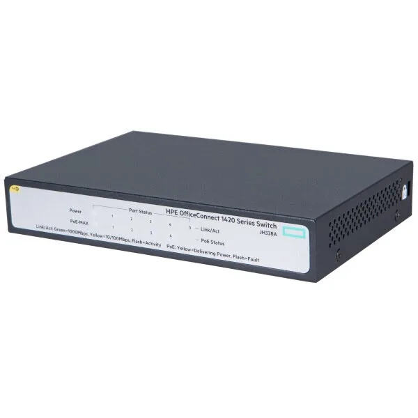 Коммутатор HPE 1420 5G PoE+ (32W) Switch (JH328A#ABB) Коммутатор HPE 1420 5G PoE+ (32W) Switch (JH328A#ABB)