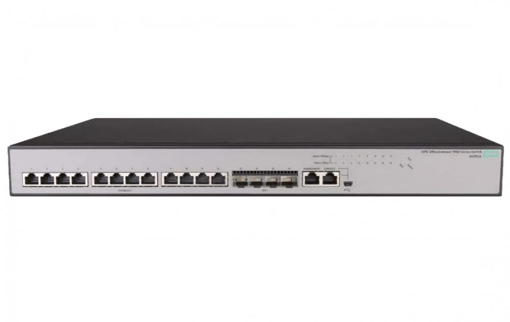 Коммутатор HPE 1950 12XGT 4SFP+ Switch (12x1/10G RJ-45 + 4x1G/10G SFP+, web-managed, 19 Коммутатор HPE 1950 12XGT 4SFP+ Switch (12x1/10G RJ-45 + 4x1G/10G SFP+, web-managed, 19